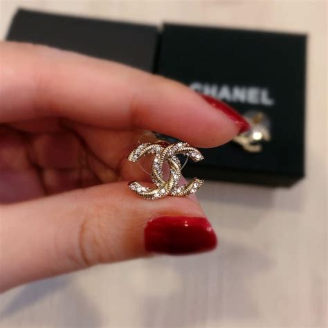 chanel double c earrings replica|authentic chanel double c earrings.